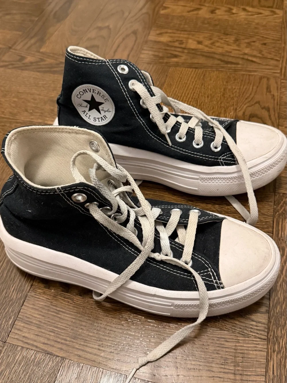 Converse Chuck Taylor All Star Move Platform High Top Sneakers Black Women’s 7.5